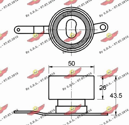 Tensioner Pulley, timing belt