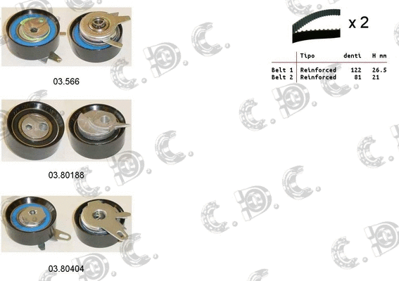 Timing Belt Kit (04.5135)