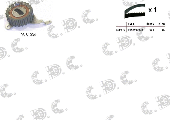 Timing Belt Kit (04.5464)