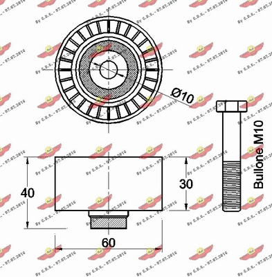 Deflection/Guide Pulley, timing belt