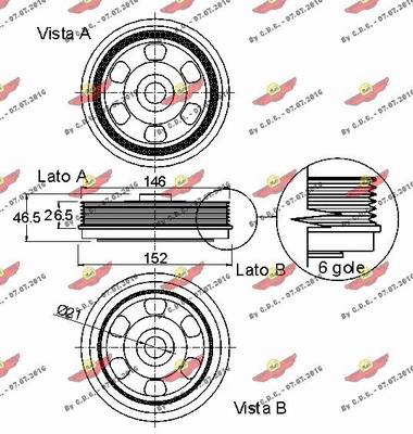 Belt Pulley, crankshaft