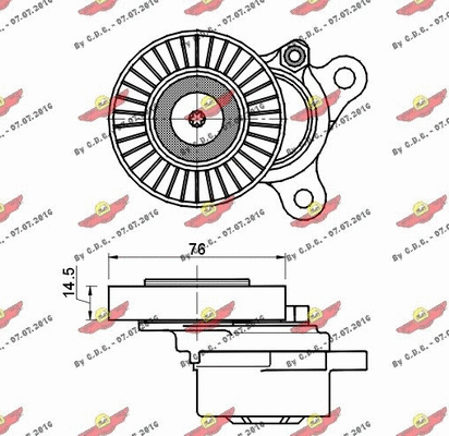 Belt Tensioner, V-ribbed belt