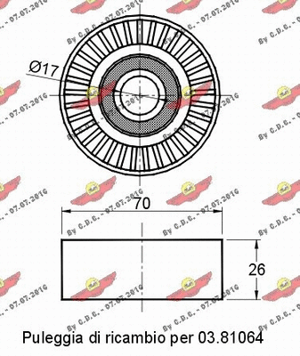 Vibration Damper, V-ribbed belt