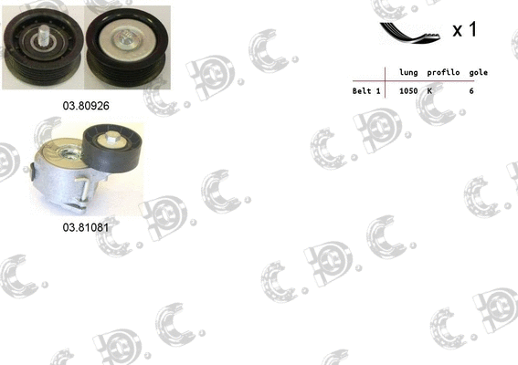 V-Ribbed Belt Set (06.0129)