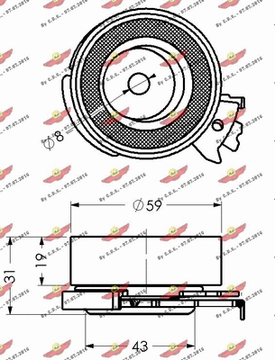 Tensioner Pulley, timing belt