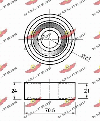 Deflection/Guide Pulley, timing belt
