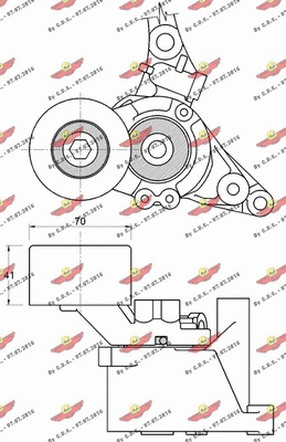 Belt Tensioner, V-ribbed belt