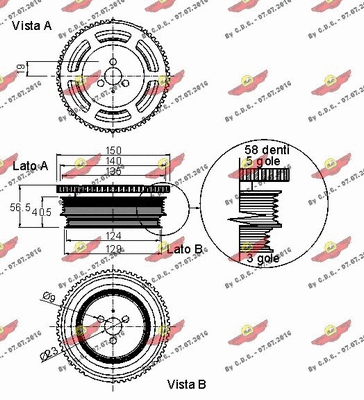 Belt Pulley, crankshaft