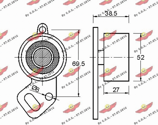Tensioner Pulley, timing belt