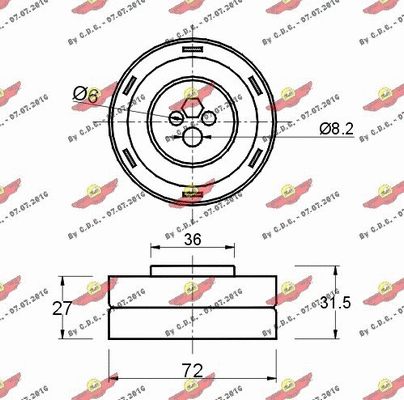 Tensioner Pulley, timing belt
