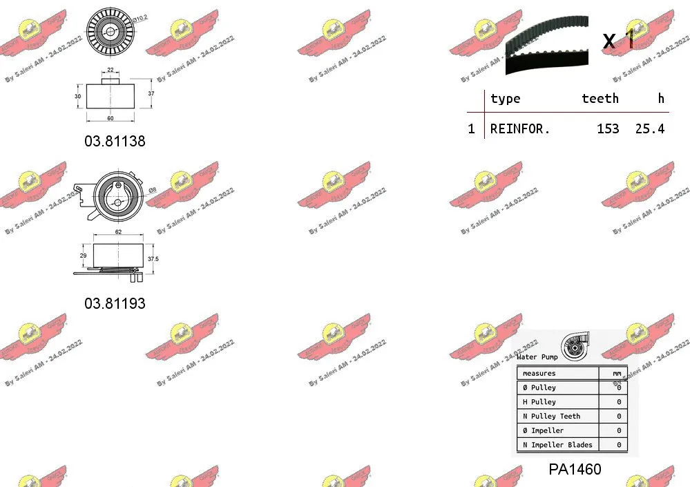 Water Pump & Timing Belt Kit