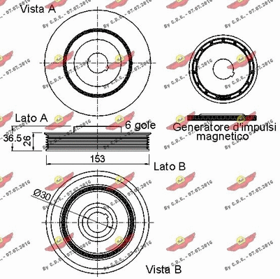 Belt Pulley, crankshaft