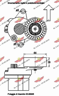 Belt Tensioner, V-ribbed belt