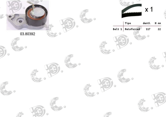 Timing Belt Kit (04.5058)
