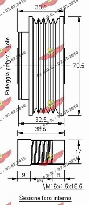 Alternator Freewheel Clutch