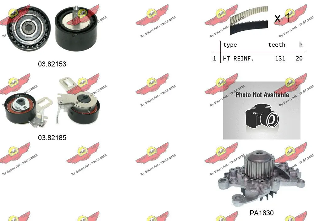 Water Pump & Timing Belt Kit (04.5476PA)