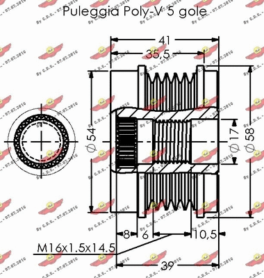Alternator Freewheel Clutch