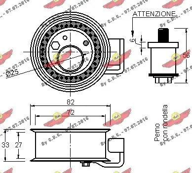 Tensioner Pulley, timing belt