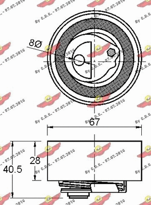 Tensioner Pulley, timing belt
