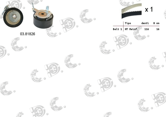 Timing Belt Kit (04.5351)