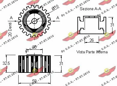 Deflection/Guide Pulley, timing belt