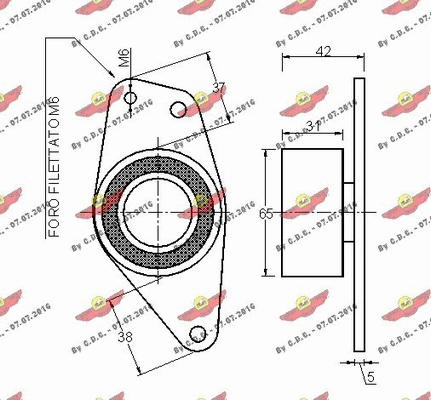 Deflection/Guide Pulley, timing belt