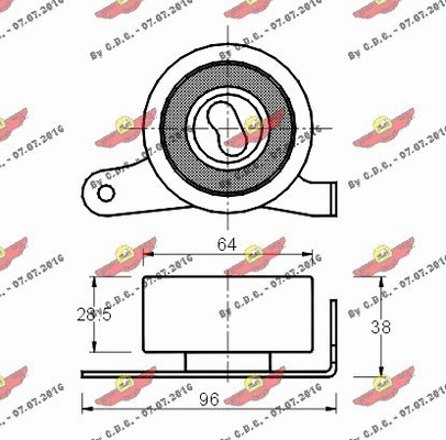 Tensioner Pulley, timing belt