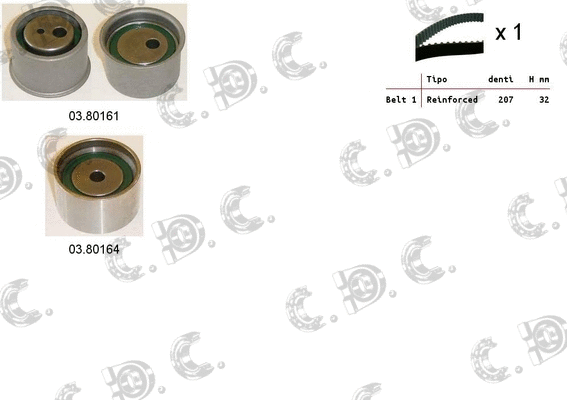 Timing Belt Kit (04.5391)