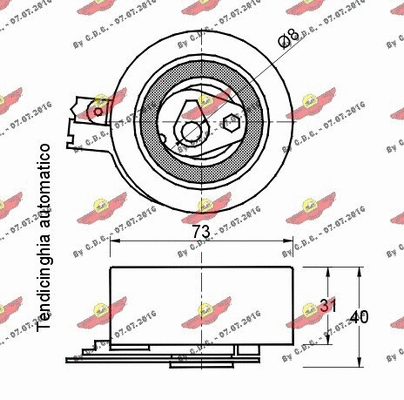 Tensioner Pulley, timing belt