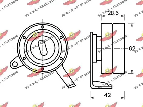 Tensioner Pulley, timing belt
