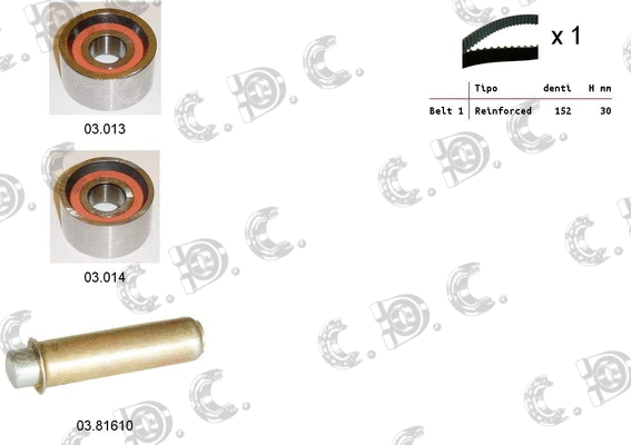 Timing Belt Kit (04.5371)