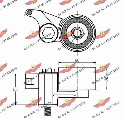 Tensioner Pulley, timing belt