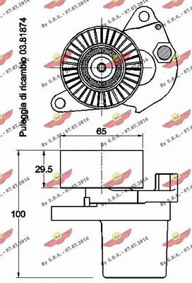 Belt Tensioner, V-ribbed belt