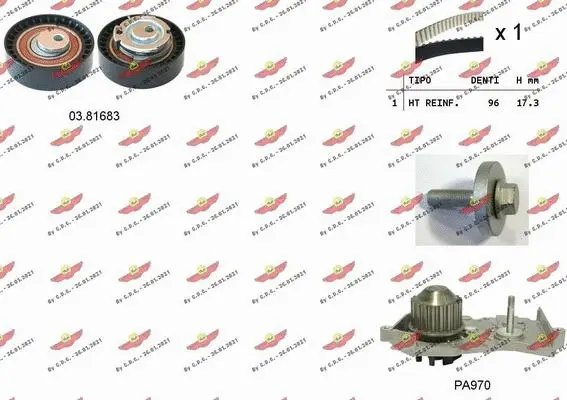 Water Pump & Timing Belt Kit (04.5319PA)