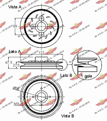 Belt Pulley, crankshaft