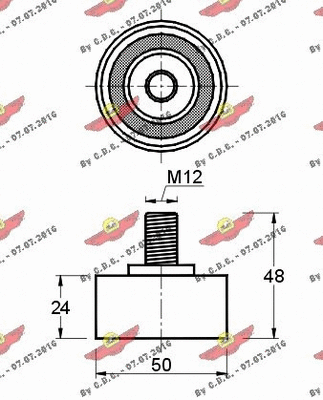 Deflection/Guide Pulley, timing belt