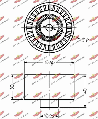 Deflection/Guide Pulley, timing belt