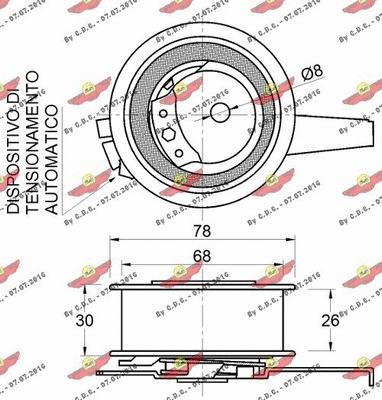Tensioner Pulley, timing belt