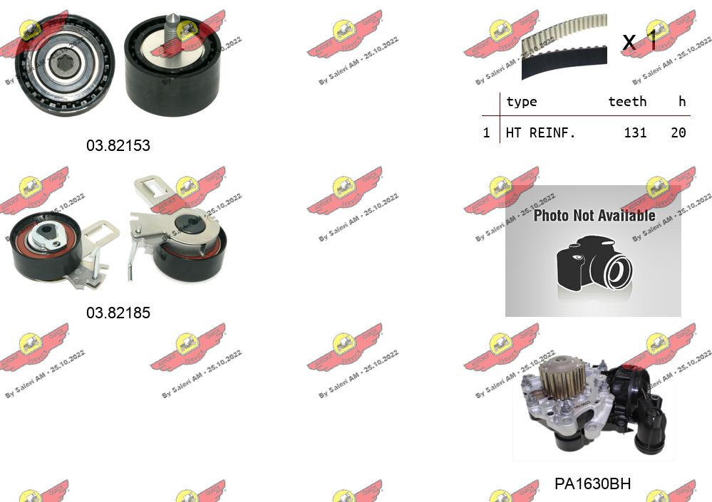 Water Pump & Timing Belt Kit (04.5476PA2)