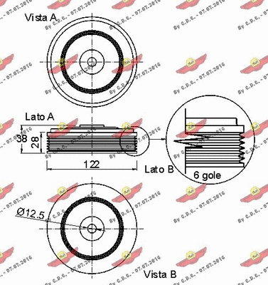 Belt Pulley, crankshaft