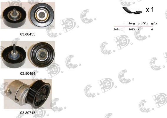 V-Ribbed Belt Set (06.0084)