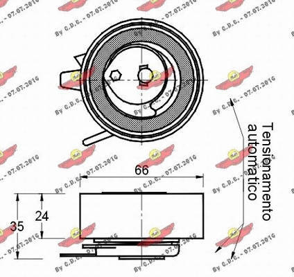 Tensioner Pulley, timing belt