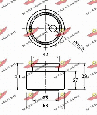 Tensioner Pulley, timing belt