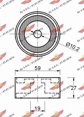 Deflection/Guide Pulley, timing belt