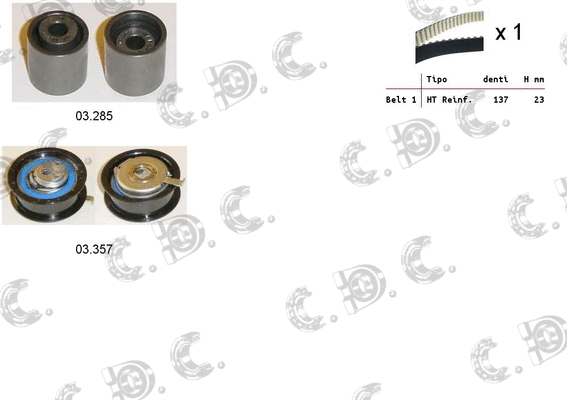 Timing Belt Kit (04.5127)