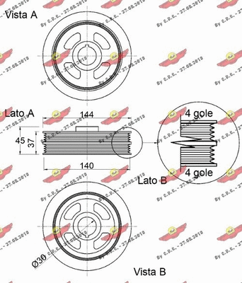 Belt Pulley, crankshaft