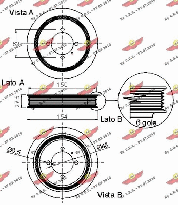 Belt Pulley, crankshaft