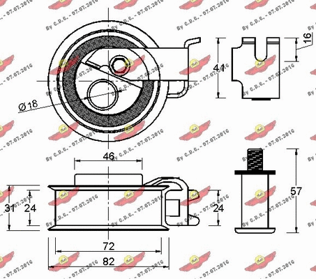 Tensioner Pulley, timing belt
