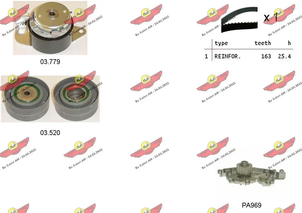 Water Pump & Timing Belt Kit (04.5094PA)
