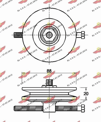 Belt Tensioner, V-ribbed belt